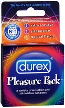 Durex Pleasure Pack - Paquete de 3